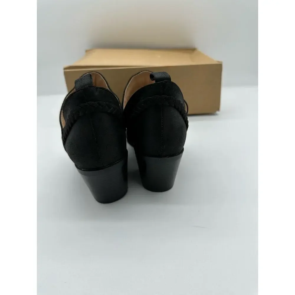 Journee Collection Sophie Women's‎ Ankle Boots, Black Size 6